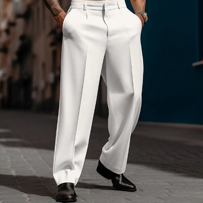 FEDERICO™ | Pantaloni con Pieghe Frontali e Gamba Larga