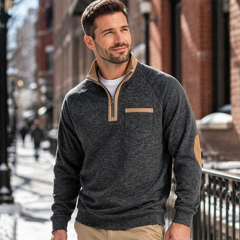 FEDERICO™ | Pullover da uomo con mezza zip e fodera calda