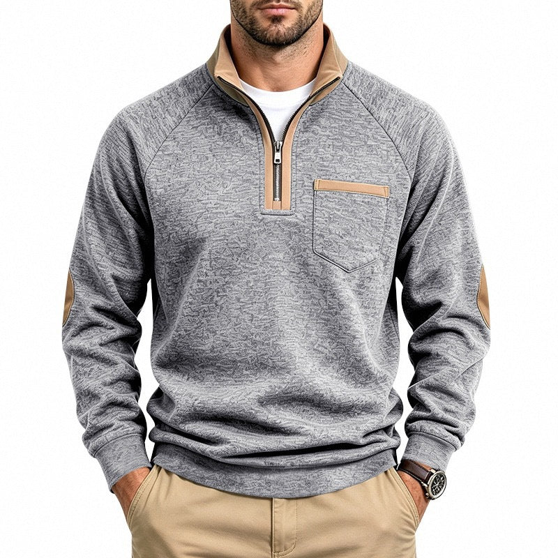FEDERICO™ | Pullover da uomo con mezza zip e fodera calda