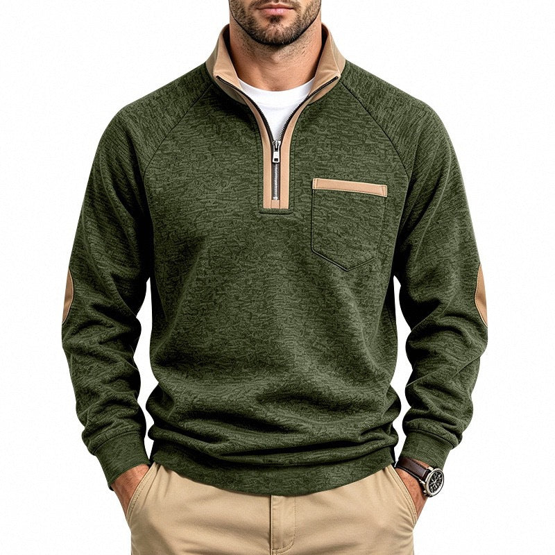 FEDERICO™ | Pullover da uomo con mezza zip e fodera calda