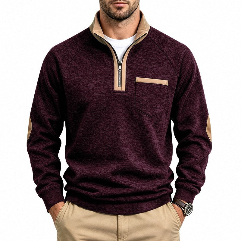 FEDERICO™ | Pullover da uomo con mezza zip e fodera calda
