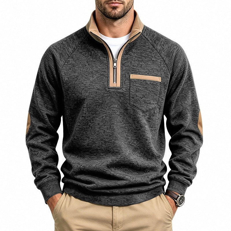 FEDERICO™ | Pullover da uomo con mezza zip e fodera calda